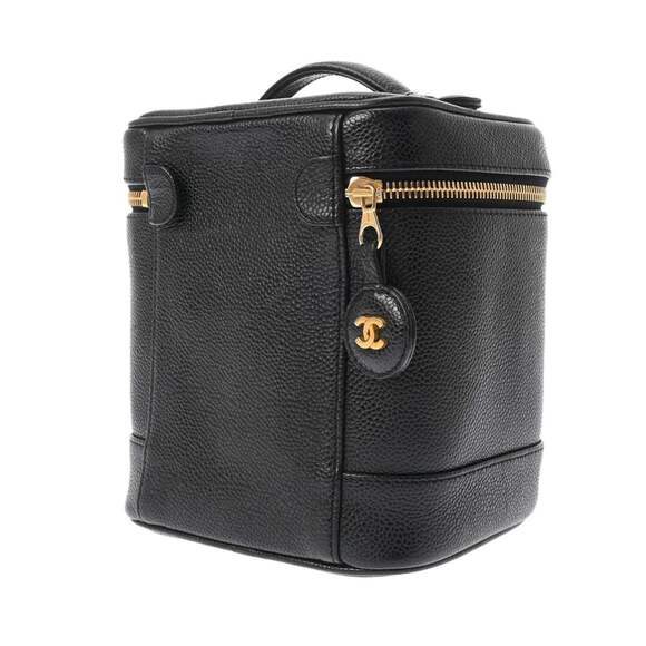 CHANEL Black Caviar Leather Vanity Bag - Picture 3 of 11